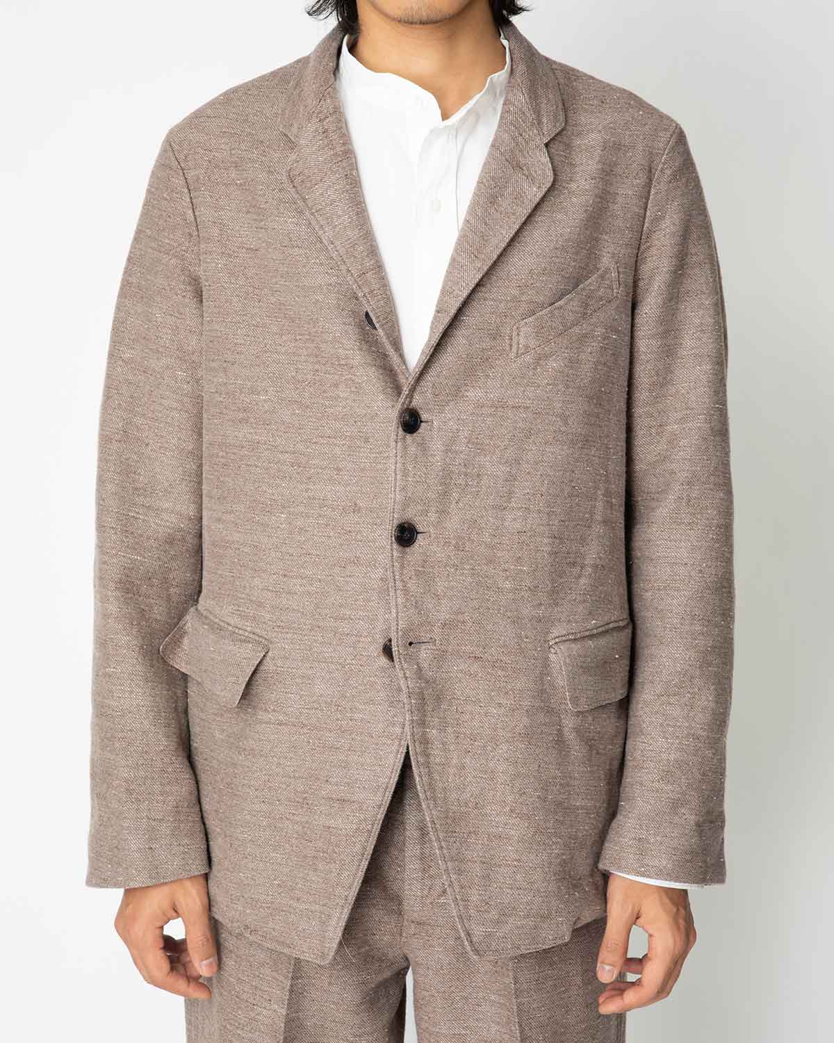 A.PRESSE Dead Stock Linen Tailored Jacket