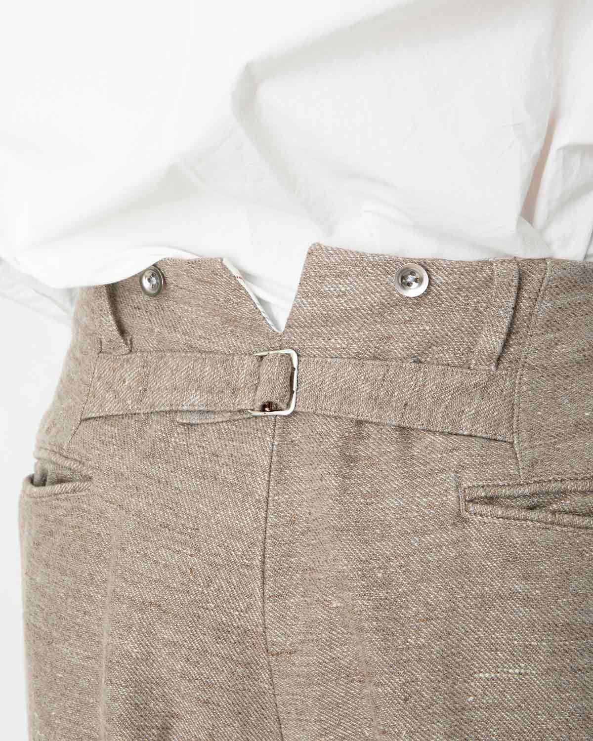 A.PRESSE Dead Stock Linen Trousers