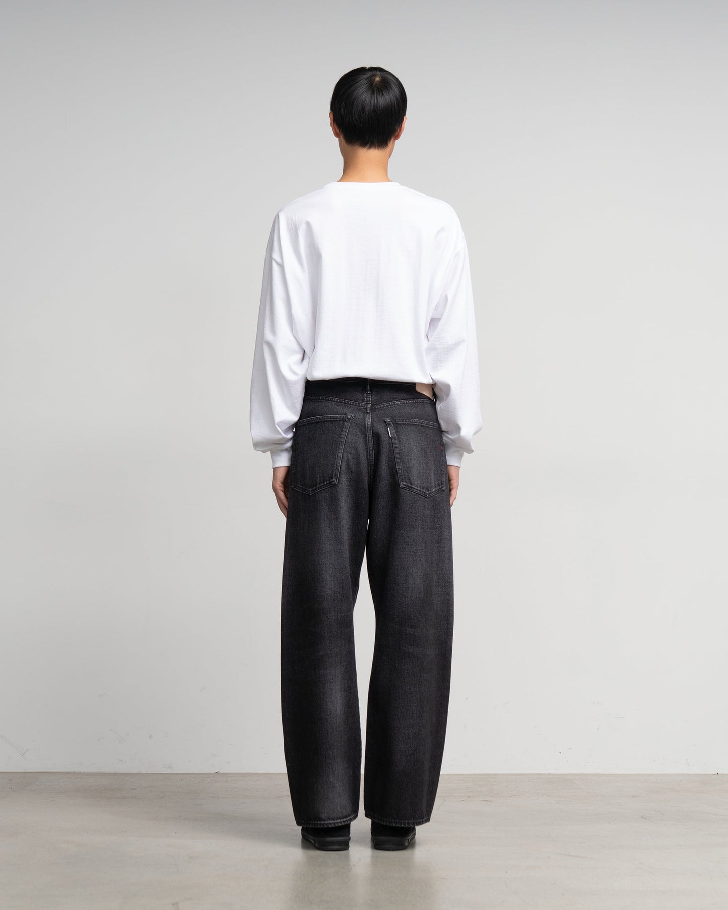 Graphpaper Selvage Denim Five Pocket Wide Straight Pants - DARK FADE