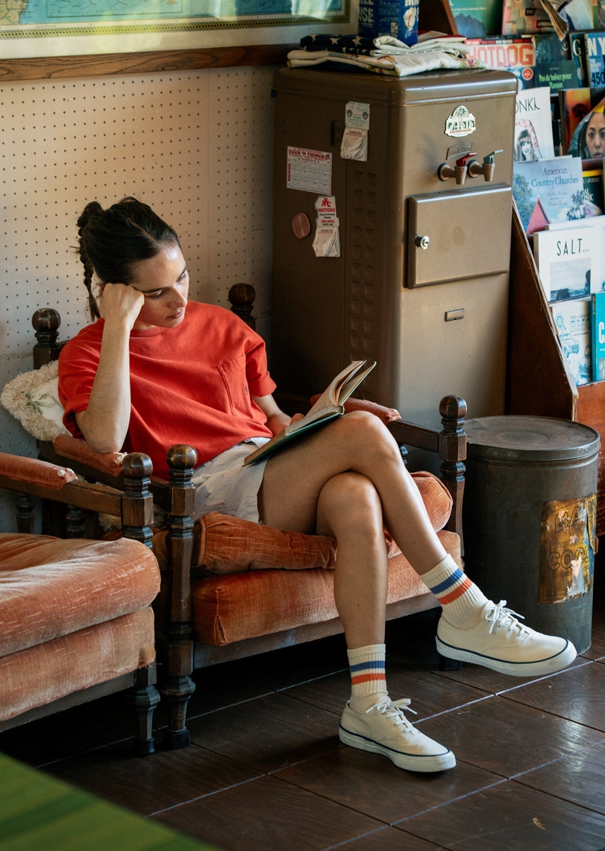 RoToTo RETRO ATHLETIC ANKLE SOCKS