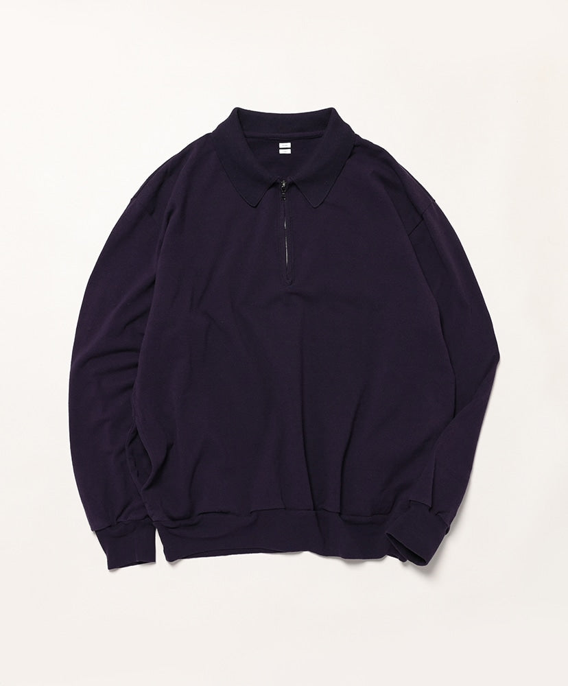 blurhms Co/Silk Nep Harf-Zip Shirt