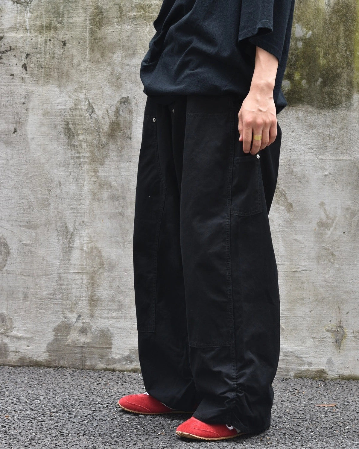 refomed FRESH MAN DOUBLE KNEE PANTS