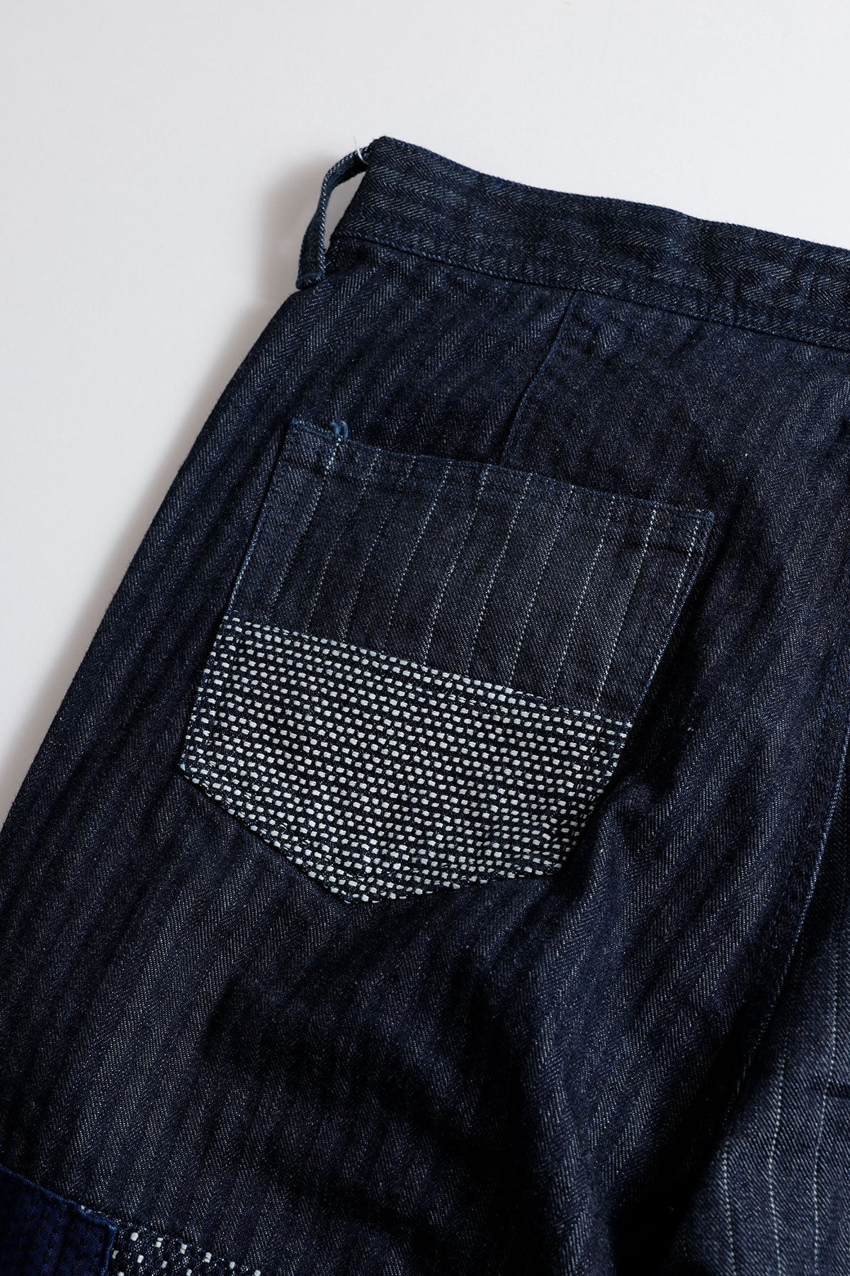 FDMTL PATCHWORK PANTS RINSE