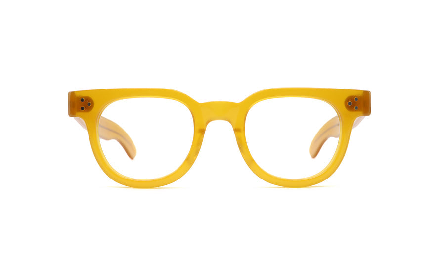 JULIUS TART OPTICAL FDR Eyeglass Frame Vintage Yellow