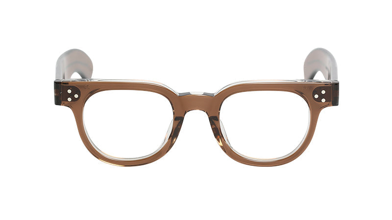 JULIUS TART OPTICAL FDR Eyeglass Frame Brown Crystal II