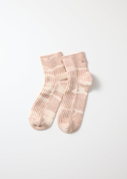 RoToTo TIE DYE RIBBED ANKLE SOCKS