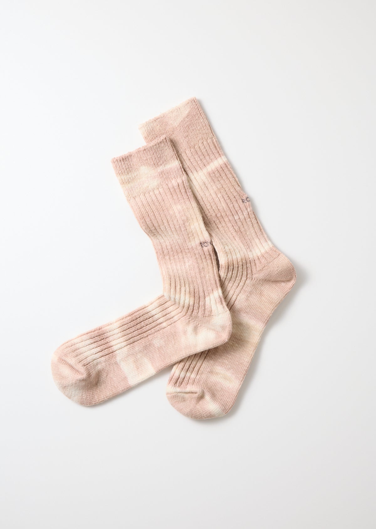 RoToTo TIE DYE RIBBED CREW SOCKS