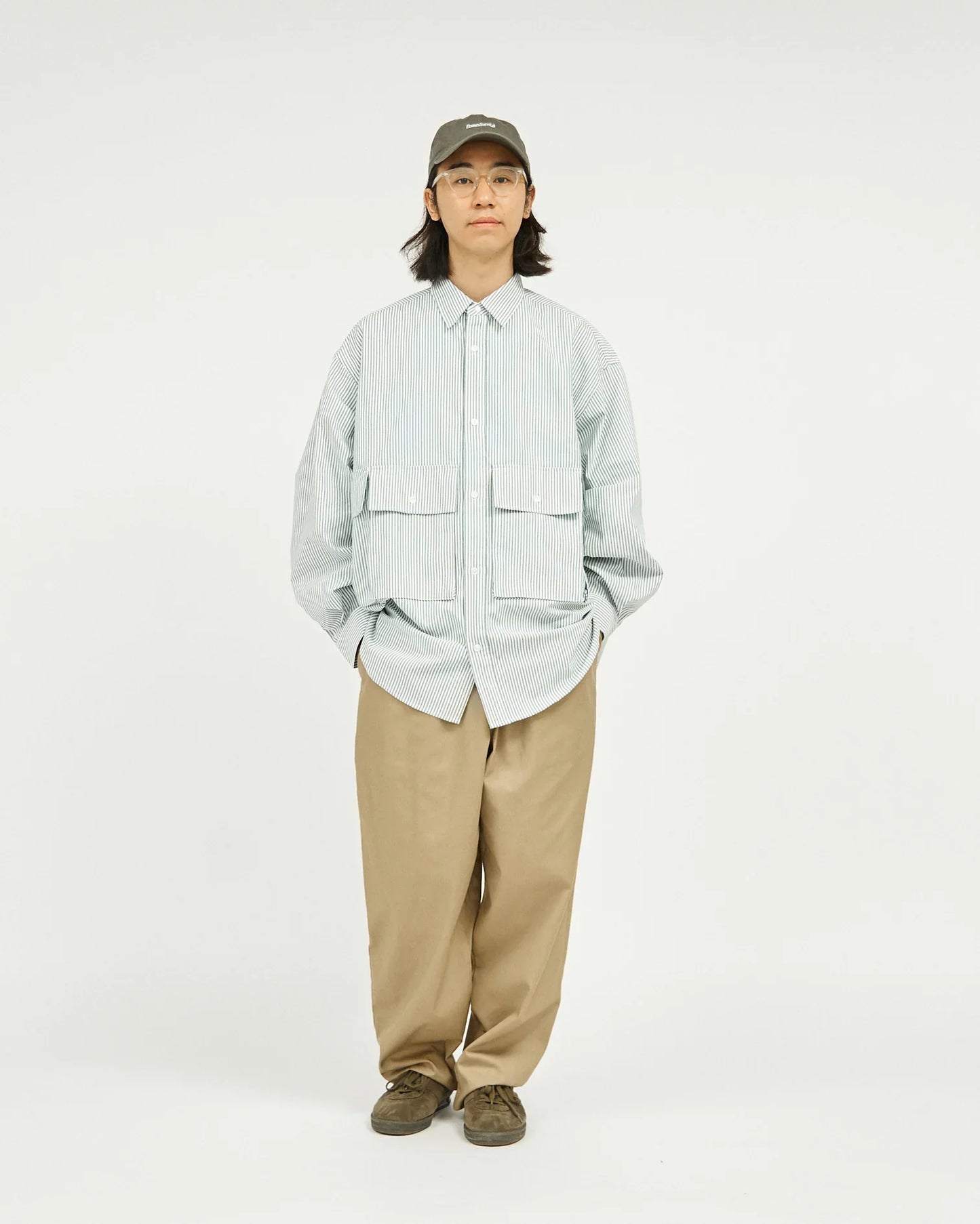 FreshService DRY OXFORD FLAP POCKET L/S SHIRT