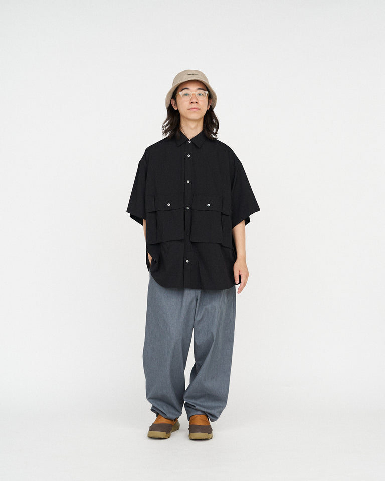 FreshService MICRO TYPEWRITER FLAP POCKET S/S SHIRT