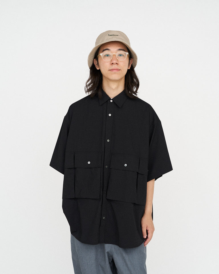 FreshService MICRO TYPEWRITER FLAP POCKET S/S SHIRT