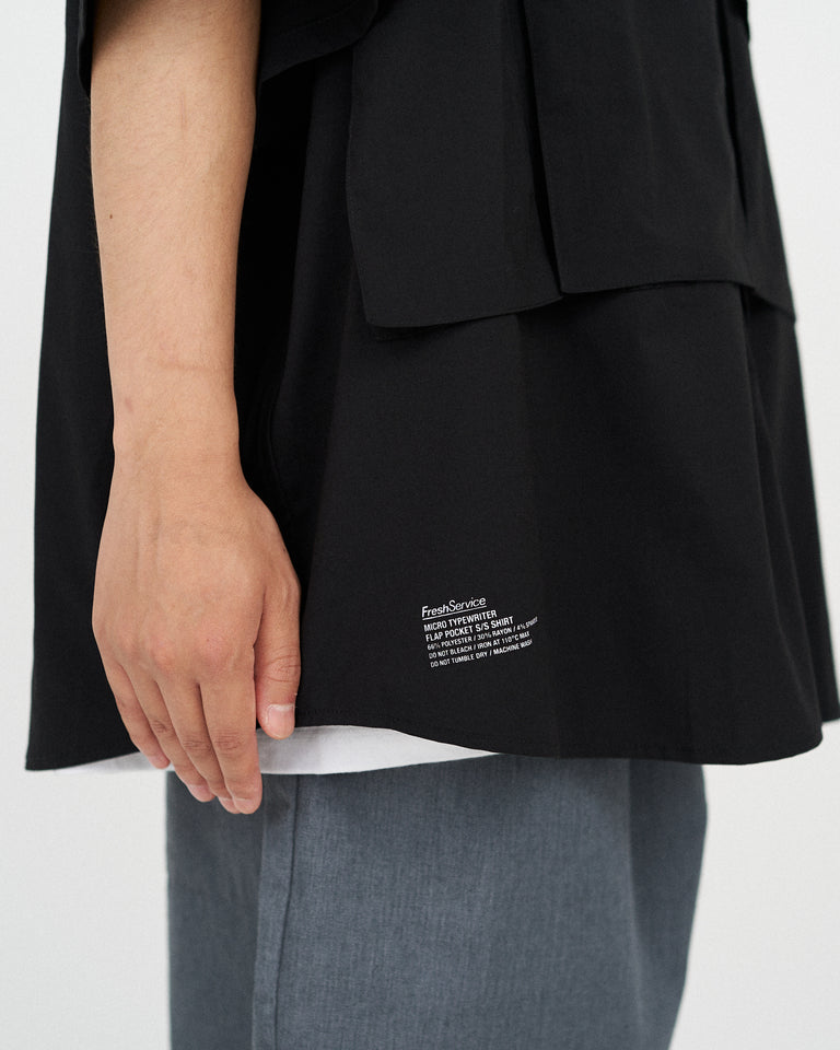 FreshService MICRO TYPEWRITER FLAP POCKET S/S SHIRT