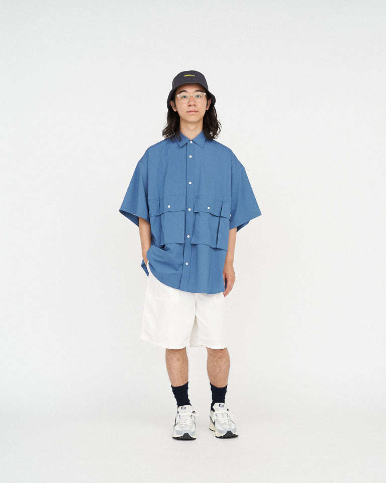 FreshService MICRO TYPEWRITER FLAP POCKET S/S SHIRT