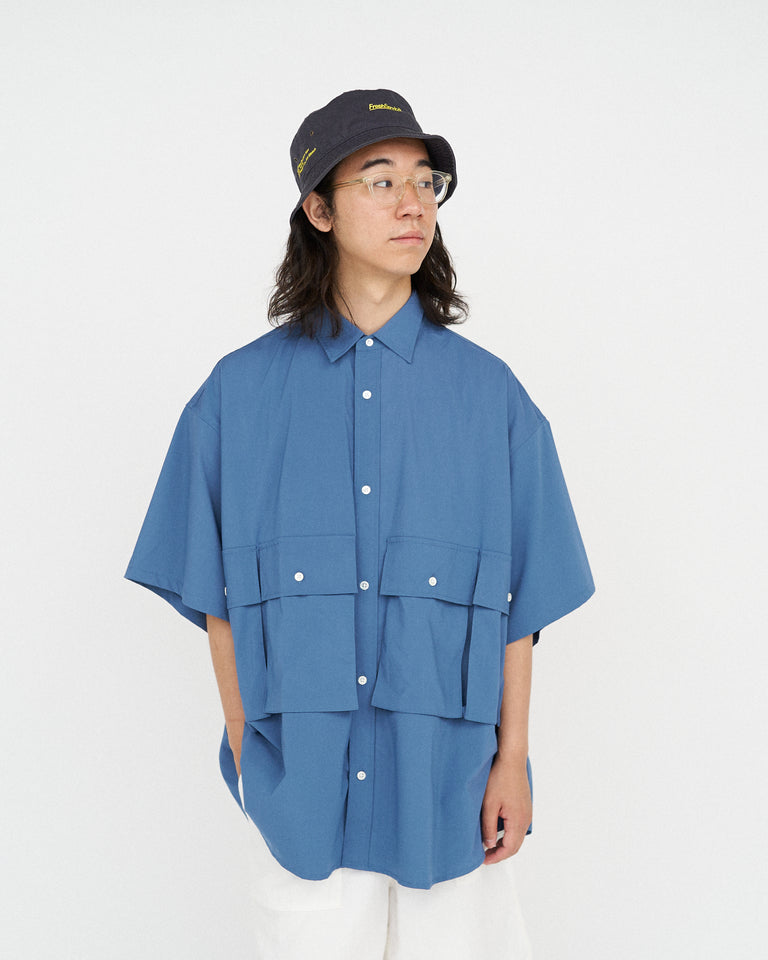 FreshService MICRO TYPEWRITER FLAP POCKET S/S SHIRT