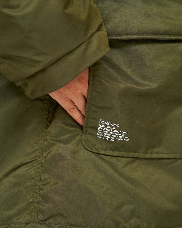 FreshService FLIGHT NYLON REVERSIBLE DUFFLE COAT