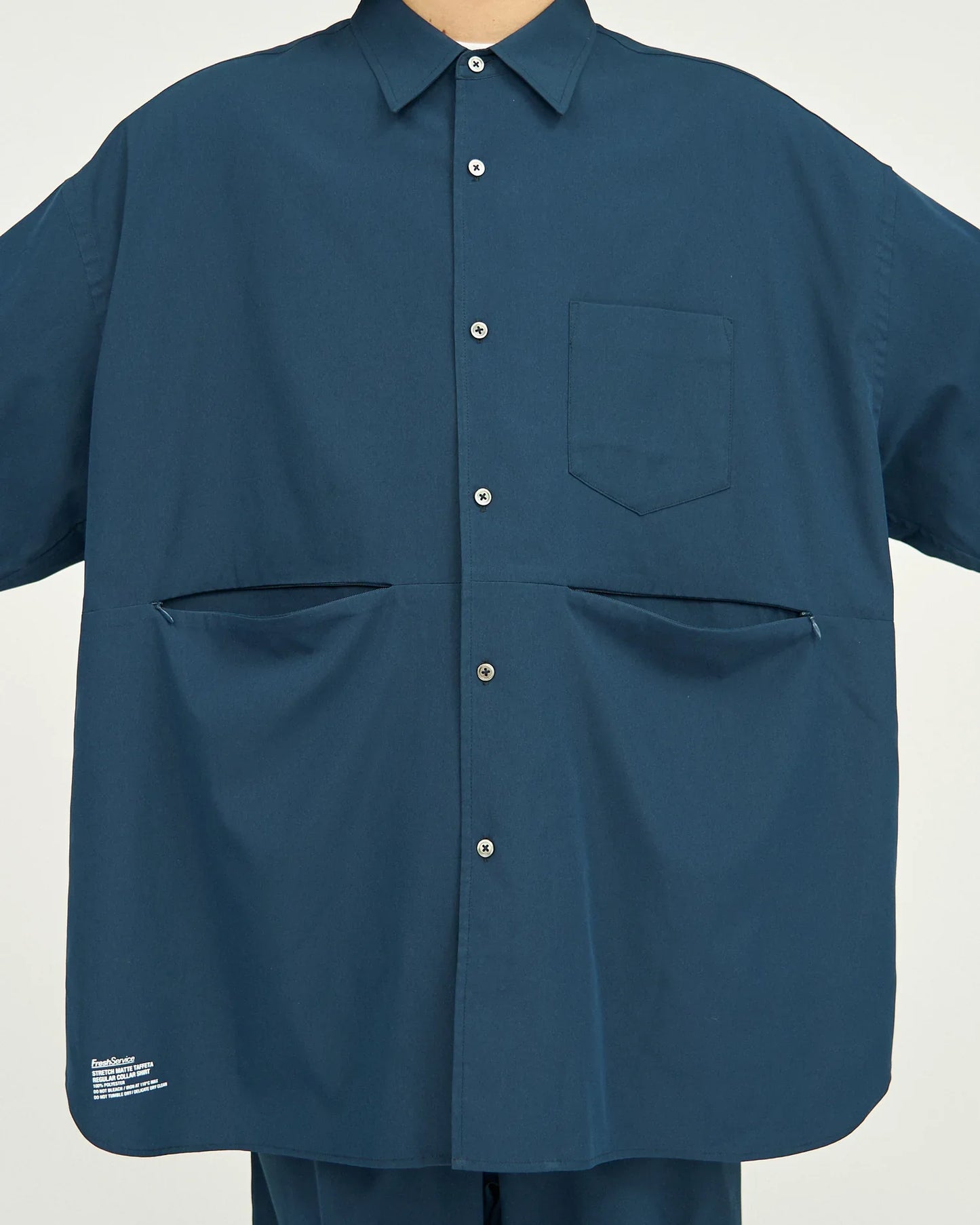 FreshService STRETCH MATTE TAFFETA REGULAR COLLAR SHIRT