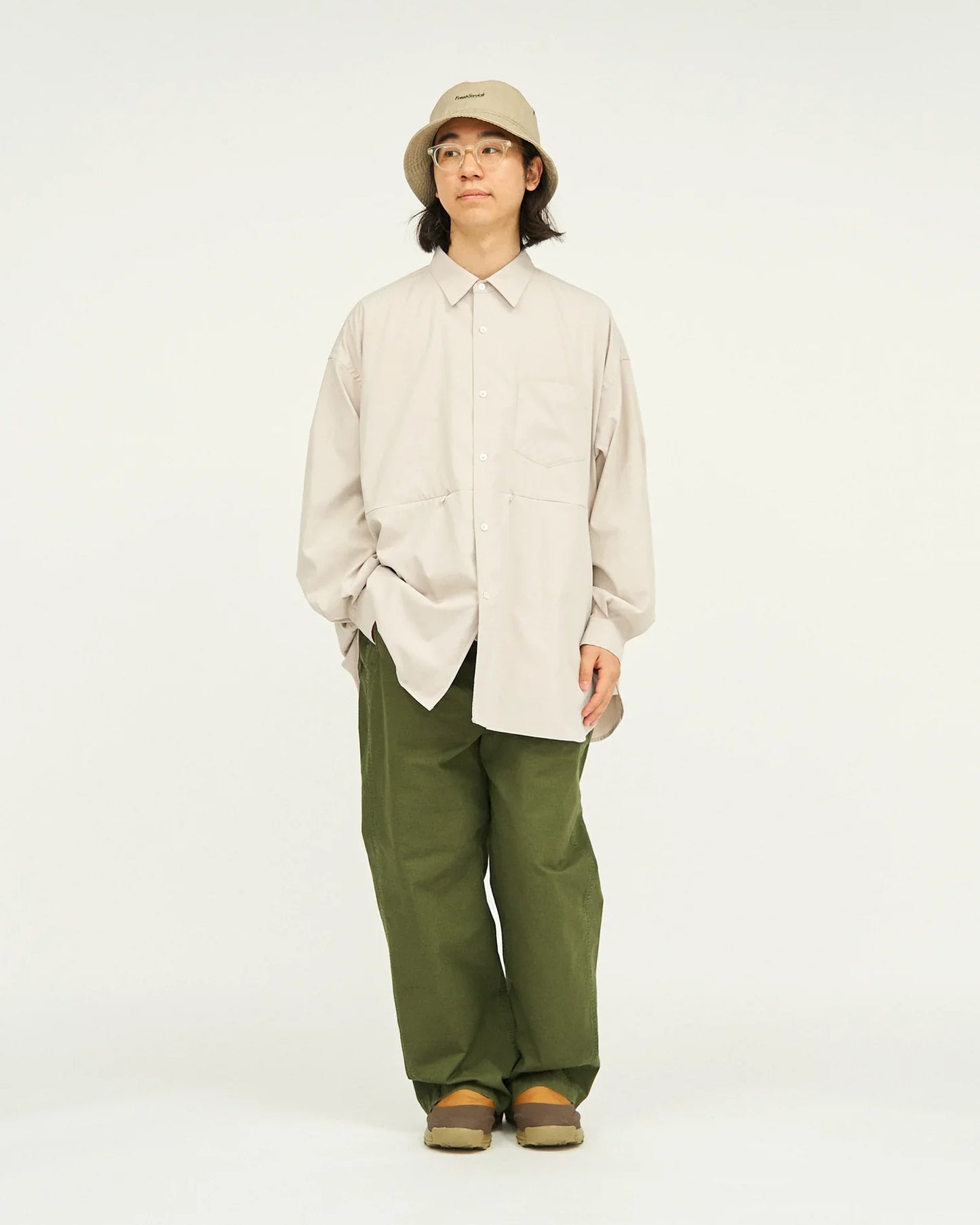 FreshService STRETCH MATTE TAFFETA REGULAR COLLAR SHIRT