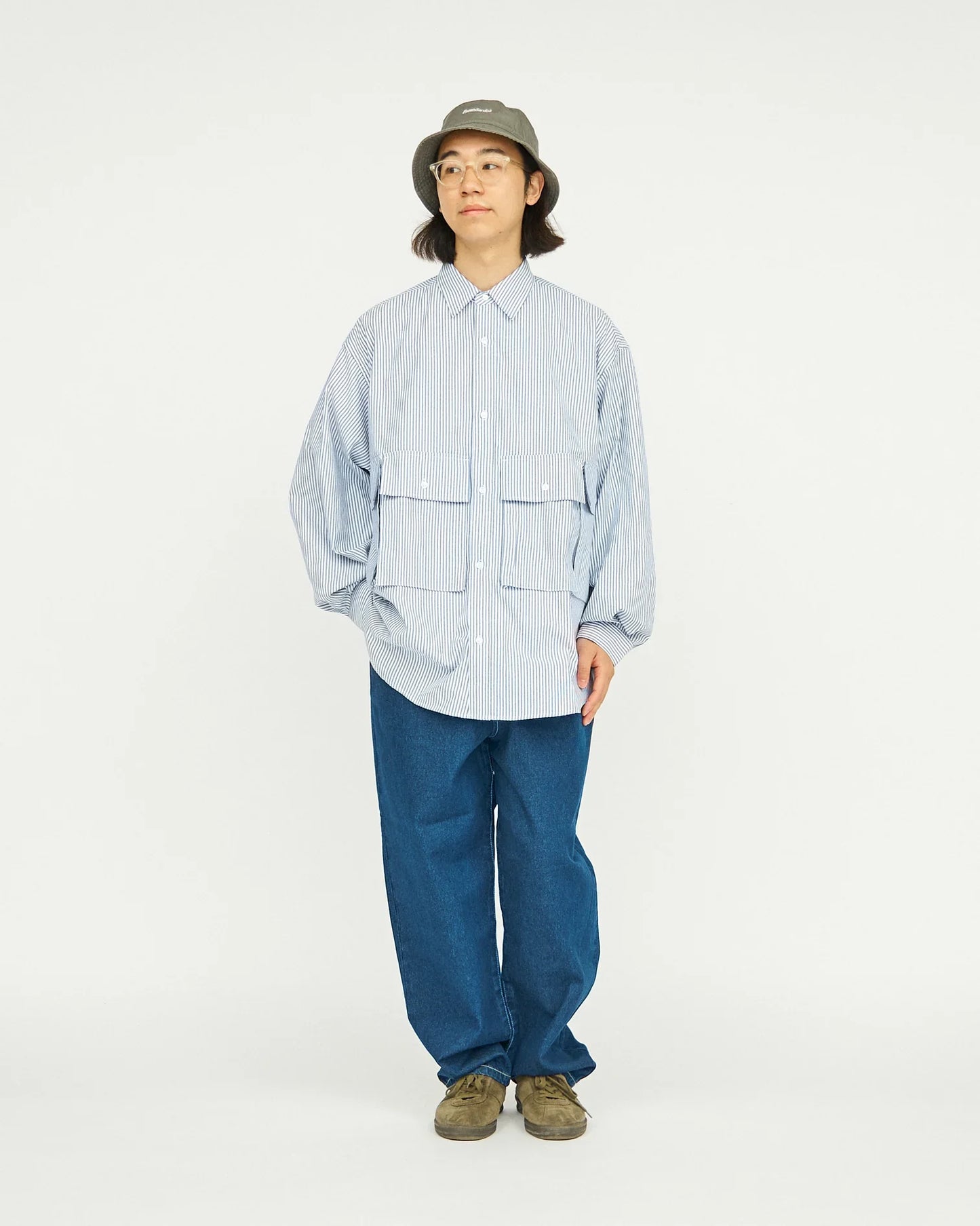 FreshService DRY OXFORD FLAP POCKET L/S SHIRT