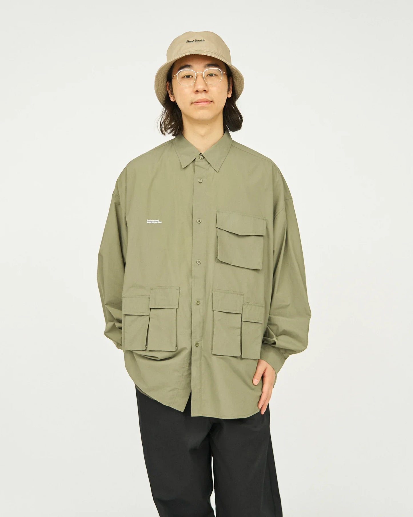 FreshService NYLON TAFFETA MULTI POCKET SHIRT