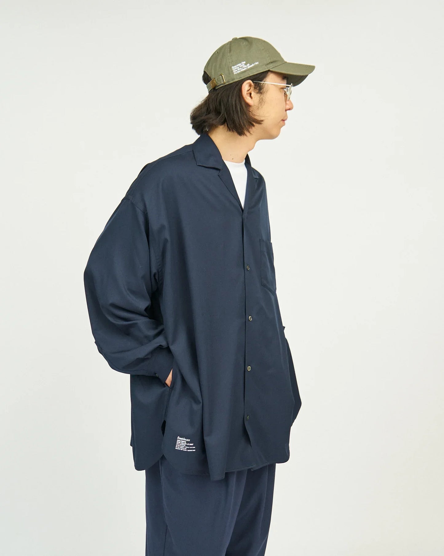 FreshService COOLFIBER OPEN COLLAR L/S SHIRT