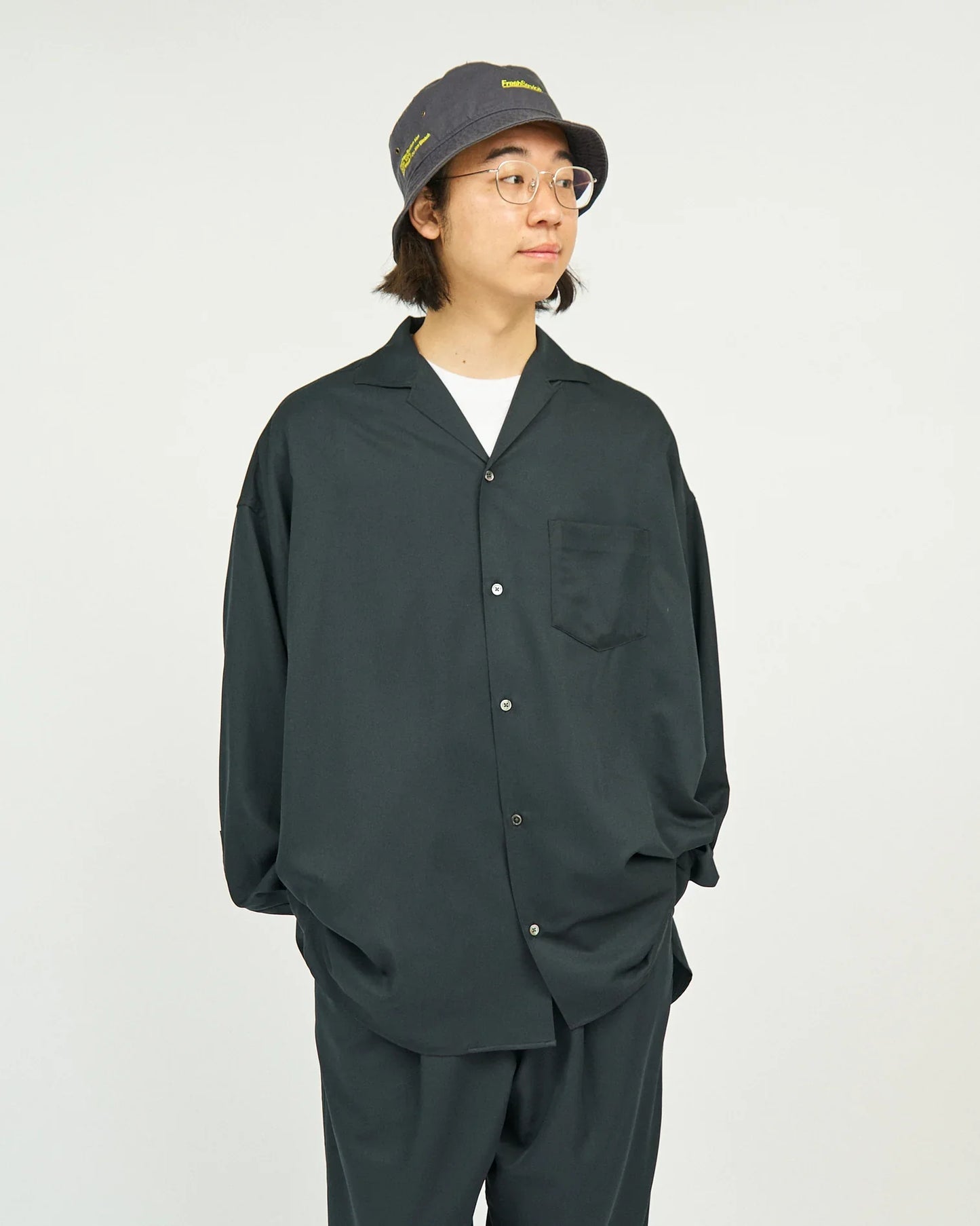 FreshService COOLFIBER OPEN COLLAR L/S SHIRT