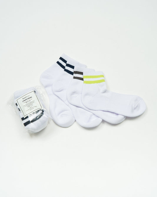 FreshService 2-PACK LINE SHORT SOCKS
