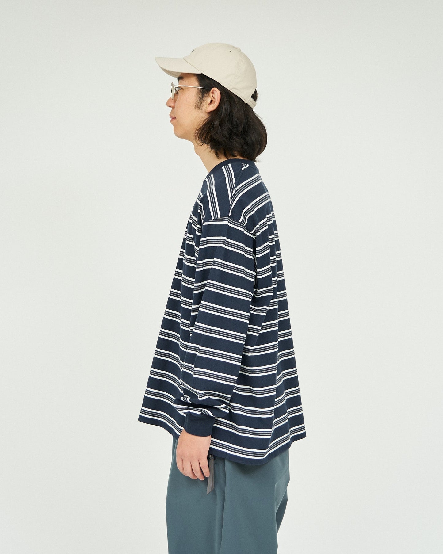 FreshService MULTI BORDER L/S TEE