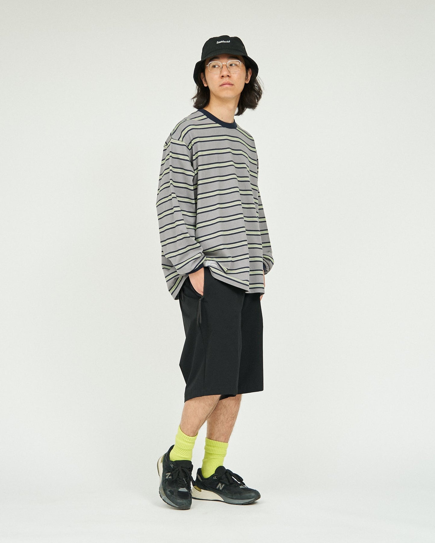 FreshService MULTI BORDER L/S TEE