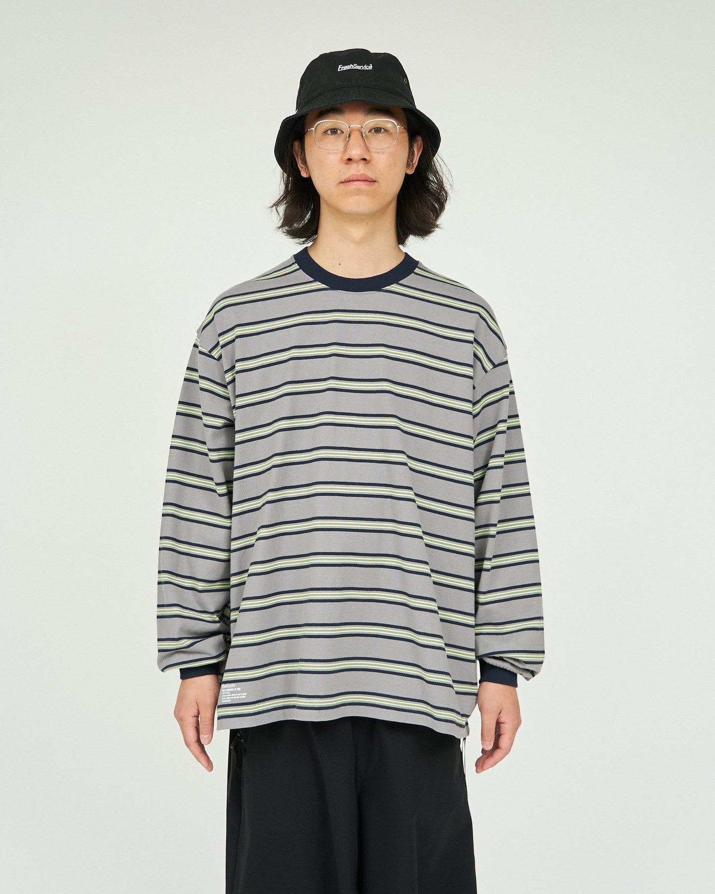 FreshService MULTI BORDER L/S TEE