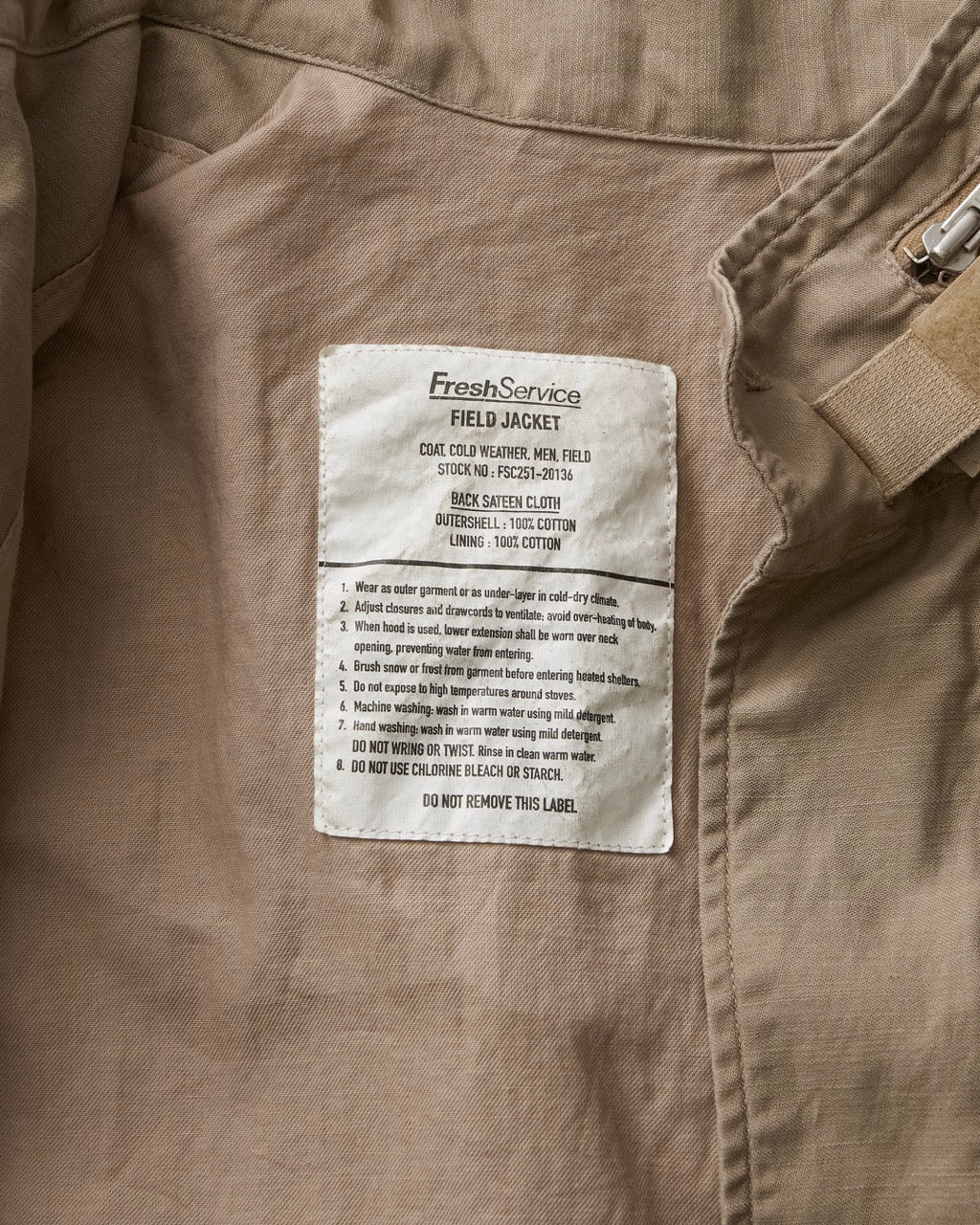FreshService BACK SATEEN FIELD JACKET