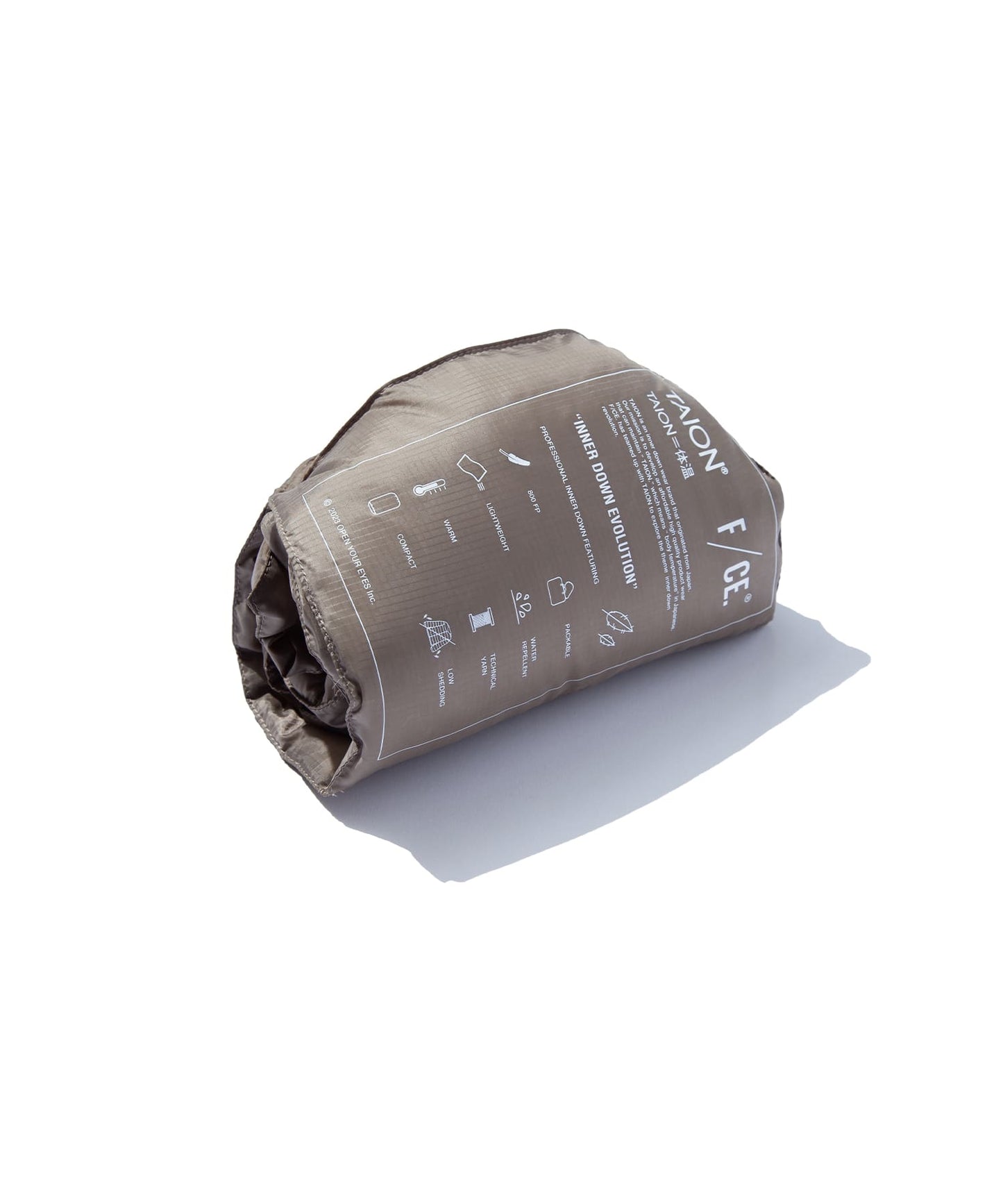 TAION BY F/CE. PACKABLE DOWN SCARF