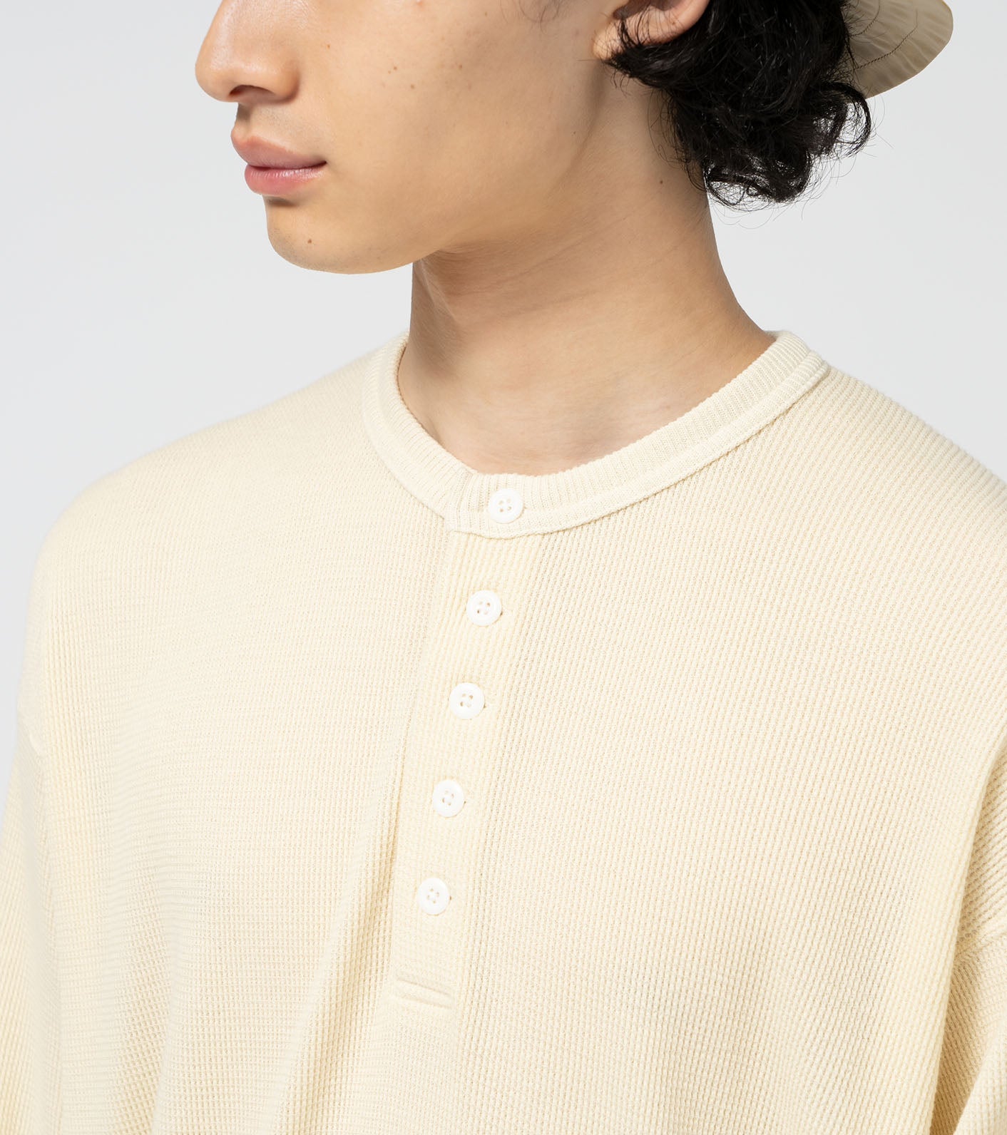 THE NORTH FACE PURPLE LABEL Field Long Sleeve Henley Neck Graphic Tee