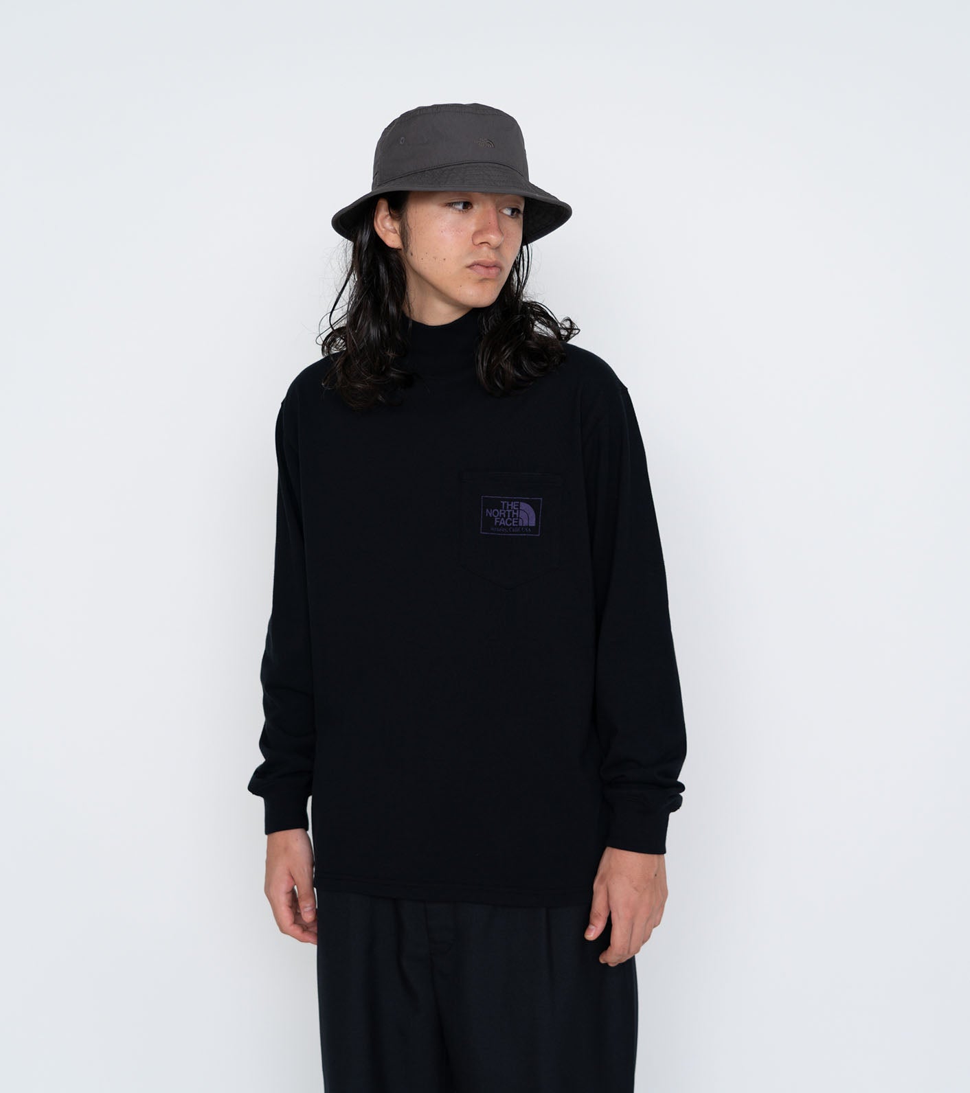 THE NORTH FACE PURPLE LABEL Field Mockneck Long Sleeve Tee