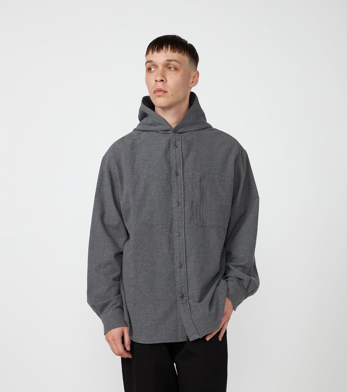 THE NORTH FACE PURPLE LABEL Flannel Mountain Hooded Shirt