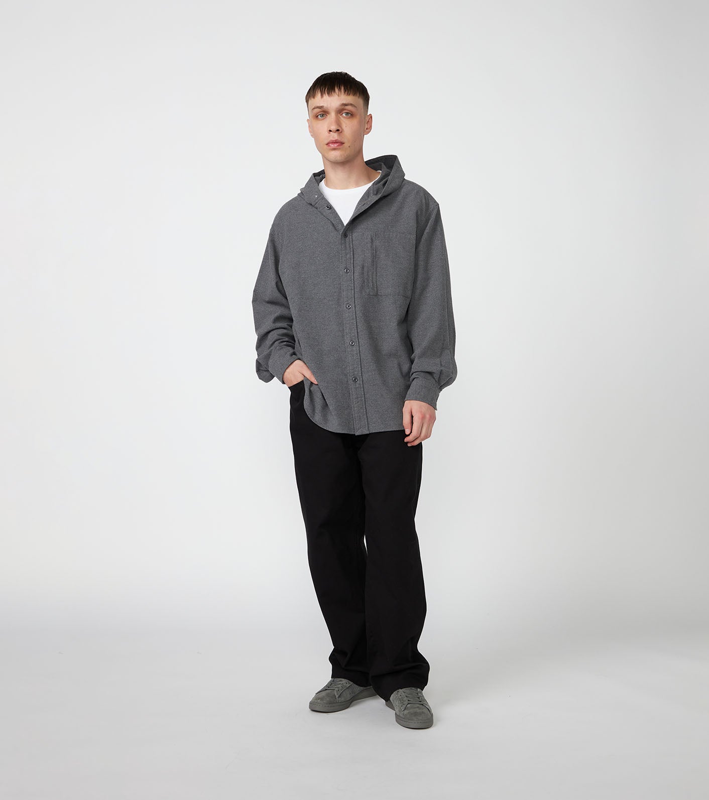 THE NORTH FACE PURPLE LABEL Flannel Mountain Hooded Shirt