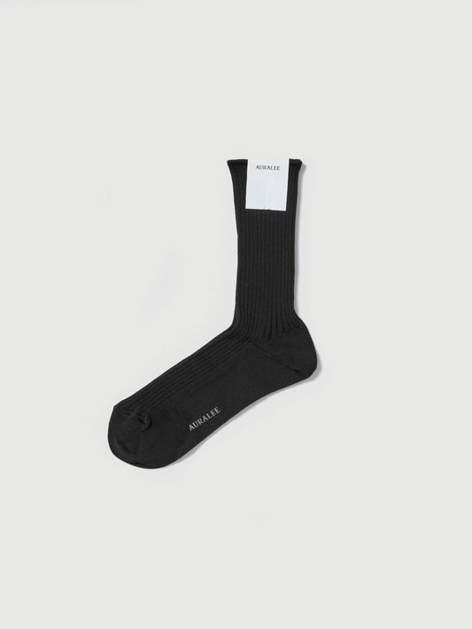 AURALEE GIZA HIGH GAUGE SOCKS