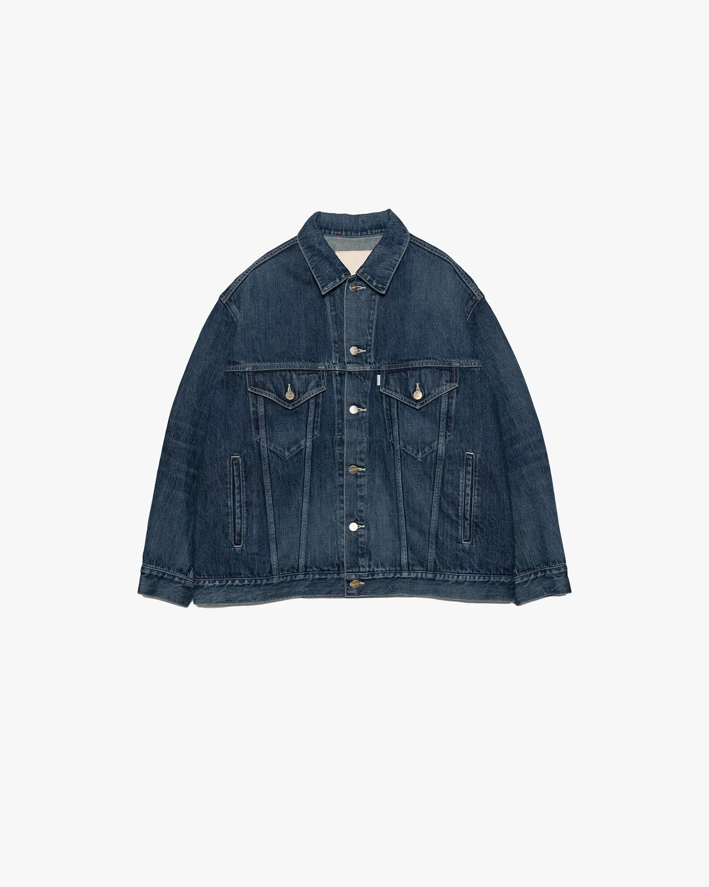 Graphpaper Selvage Denim Trucker Jacket - Dark Fade