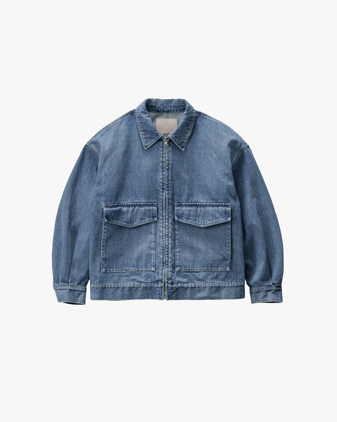 Graphpaper Selvage Denim Zip Jacket - LIGHT FADE