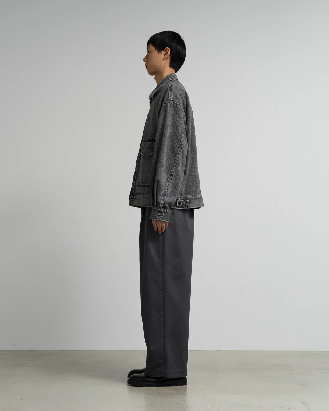 Graphpaper Selvage Denim Zip Jacket - LIGHT FADE