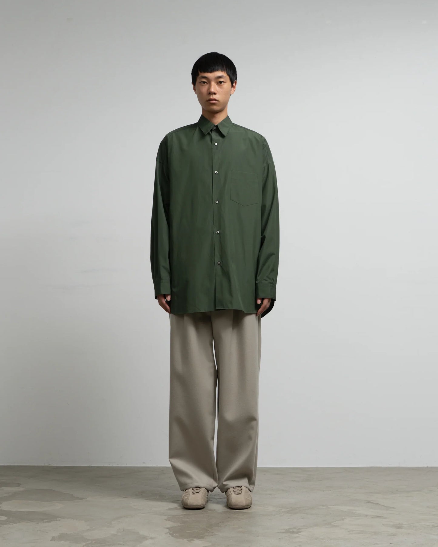 Graphpaper Silicon Poplin Oversized Regular Collar Shirt
