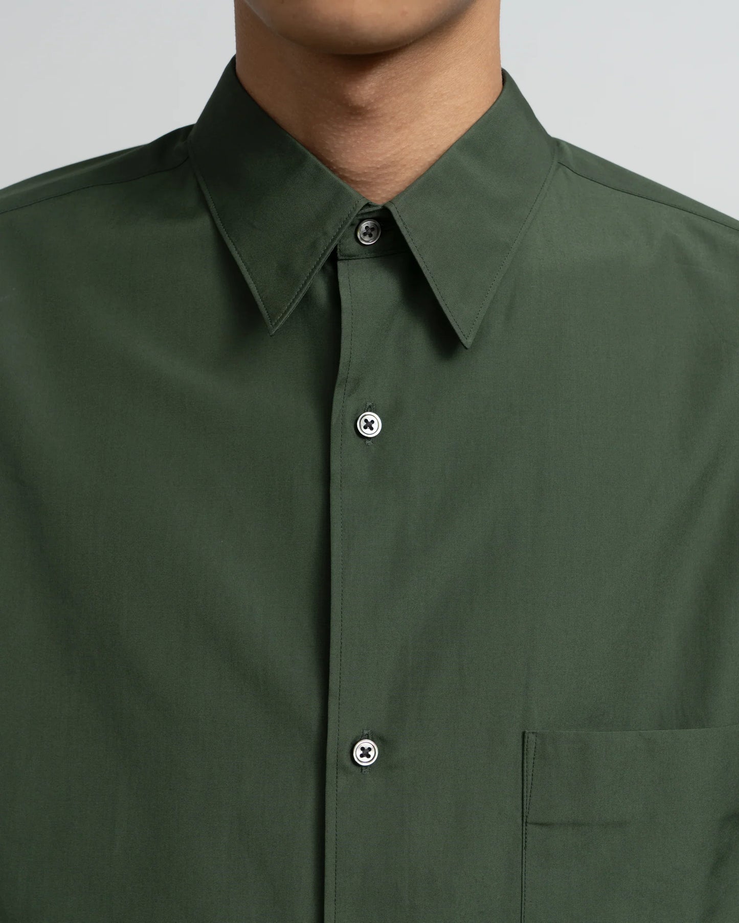 Graphpaper Silicon Poplin Oversized Regular Collar Shirt