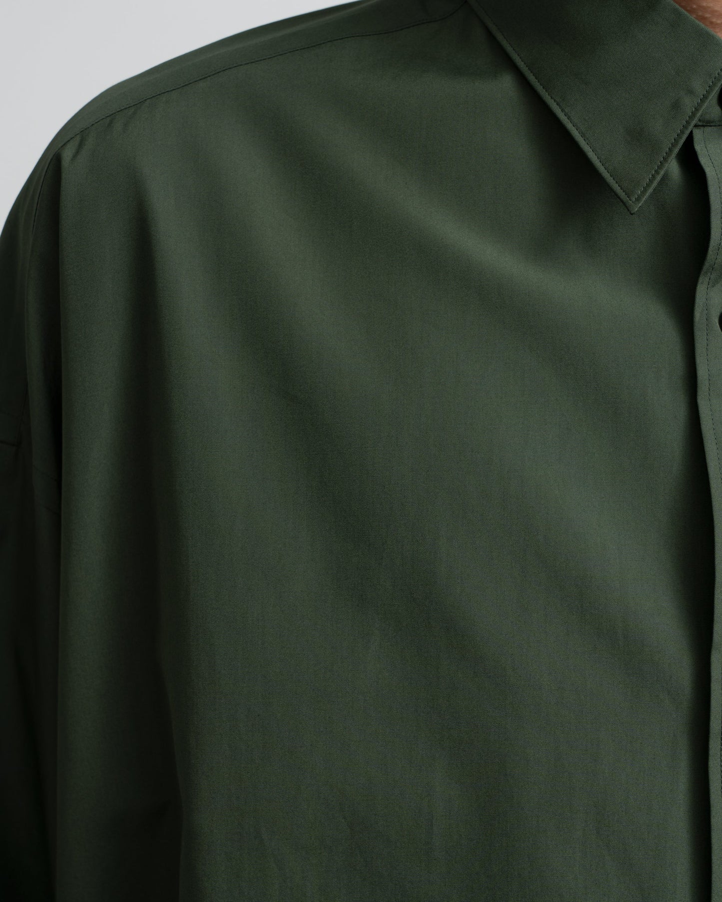 Graphpaper Silicon Poplin Oversized Regular Collar Shirt