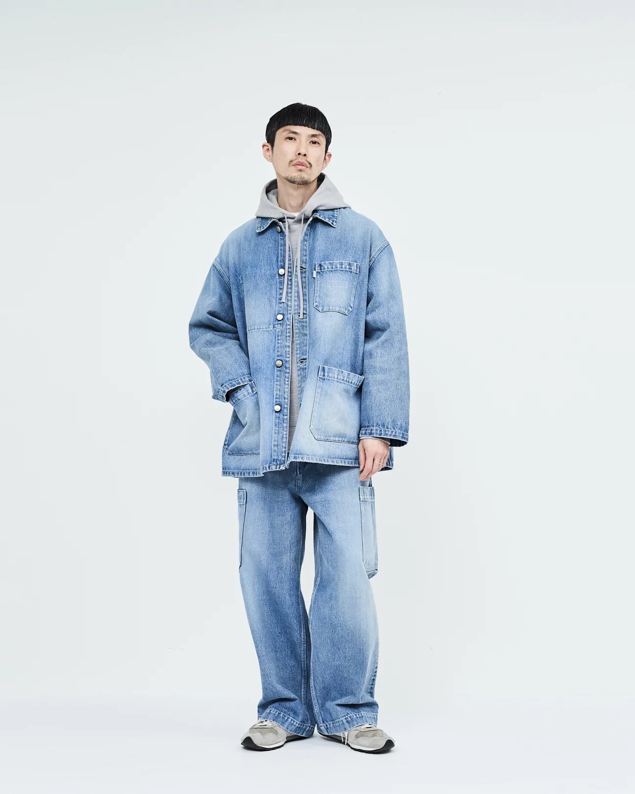 Graphpaper Selvage Denim Coverall - LIGHT FADE