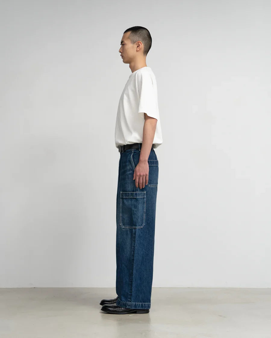 Graphpaper Selvage Denim Cargo Pants - DARK FADE