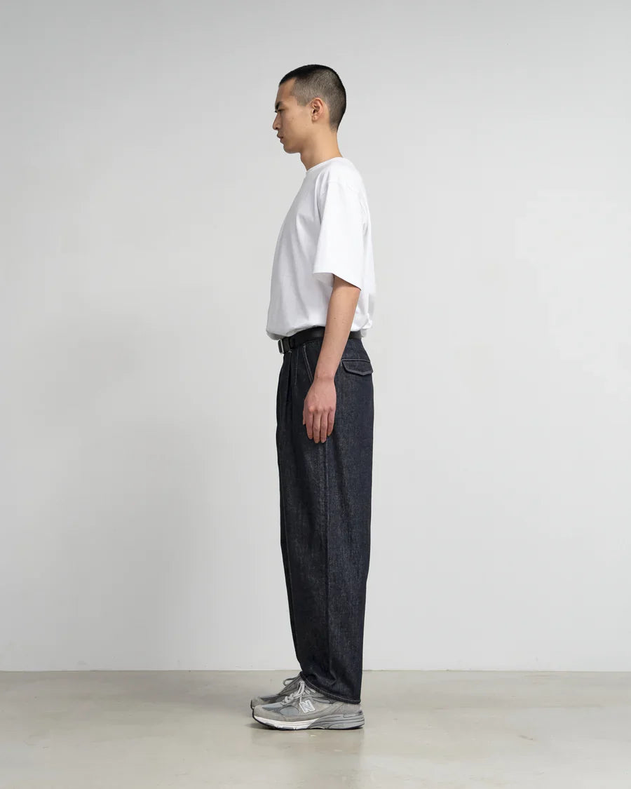 Graphpaper Colorfast Denim Two Tuck Tapered Pants