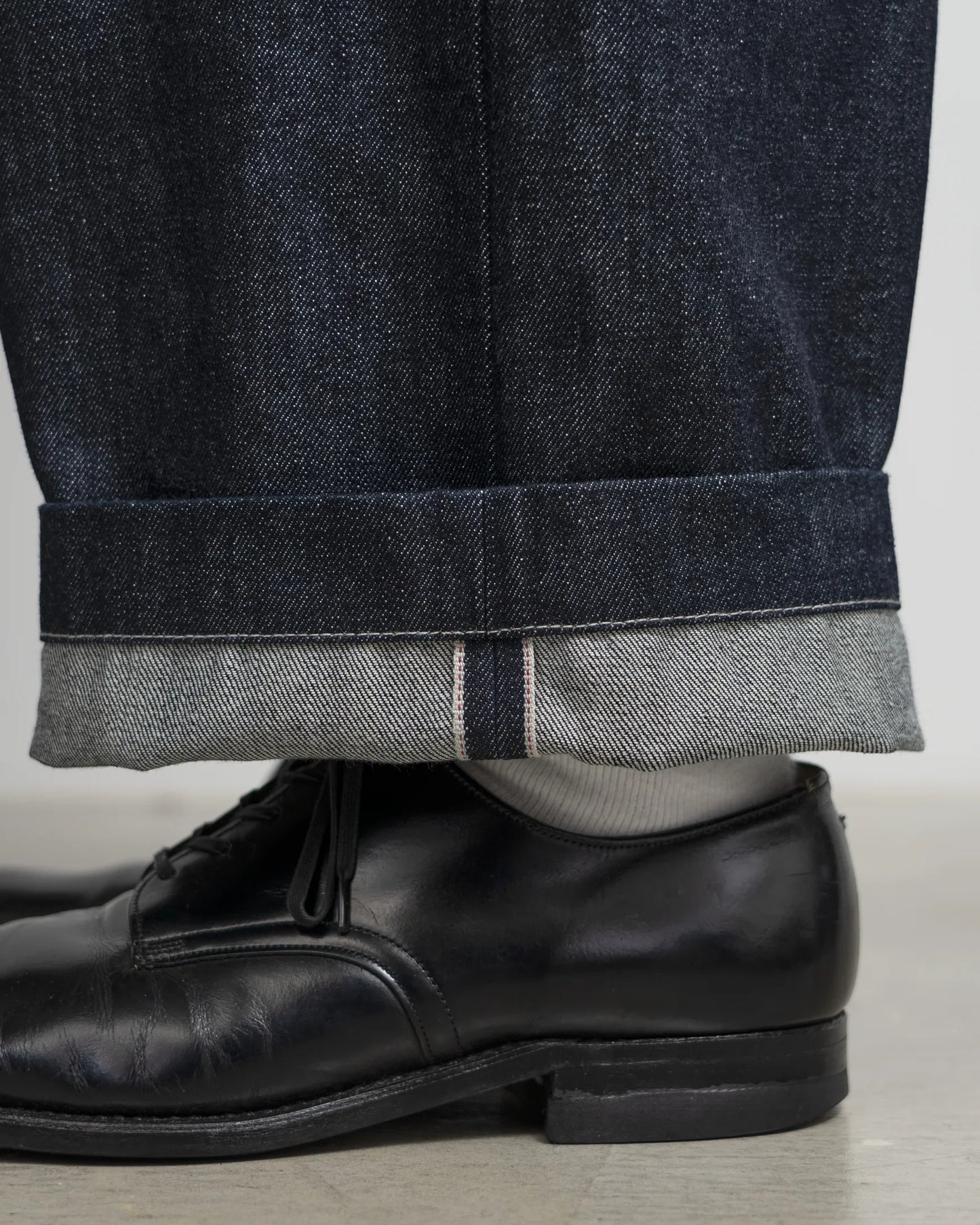 Graphpaper Selvage Denim Five Pocket Tapered Pants - RIGID