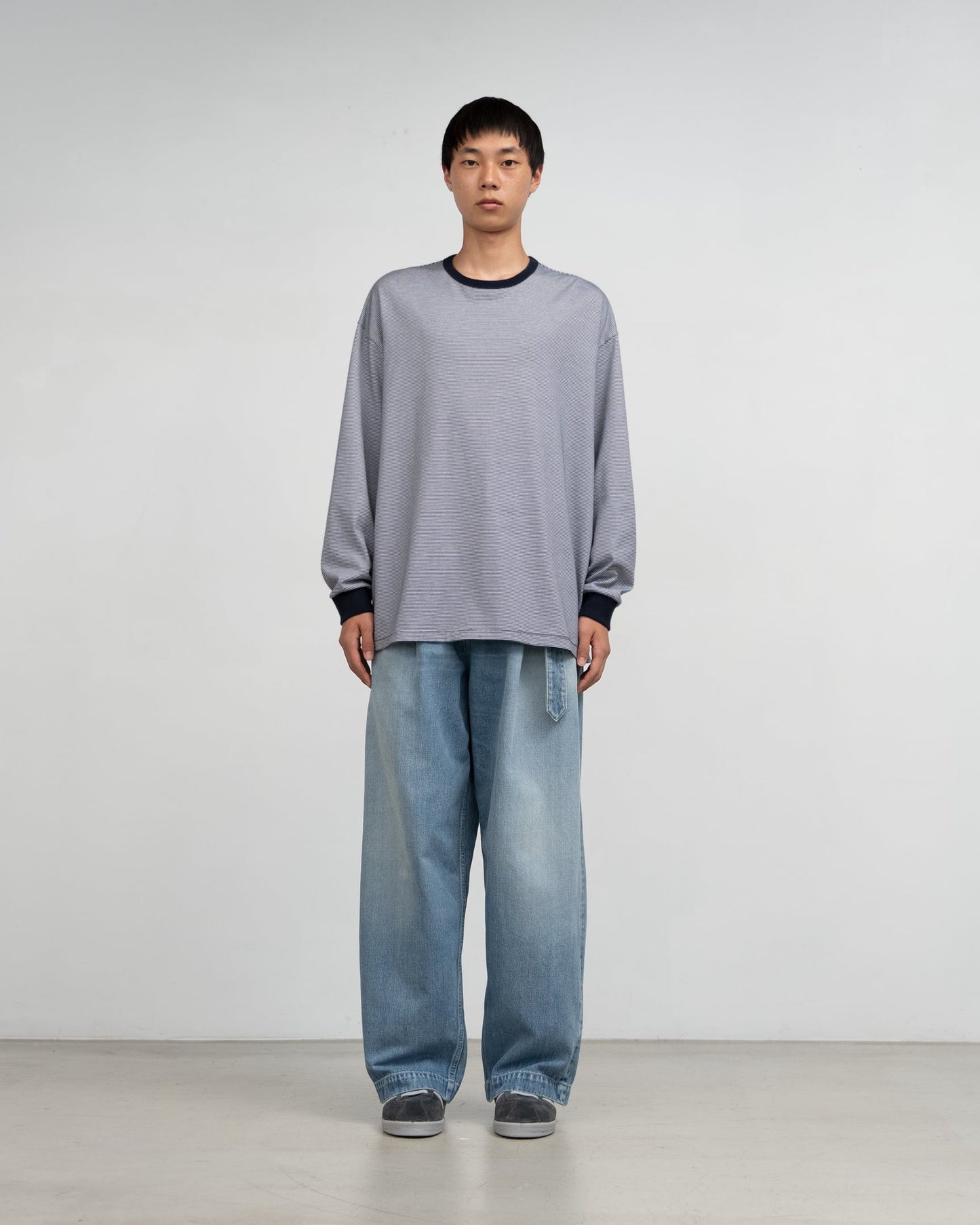 Graphpaper Selvage Denim Belted Pants - LIGHT FADE