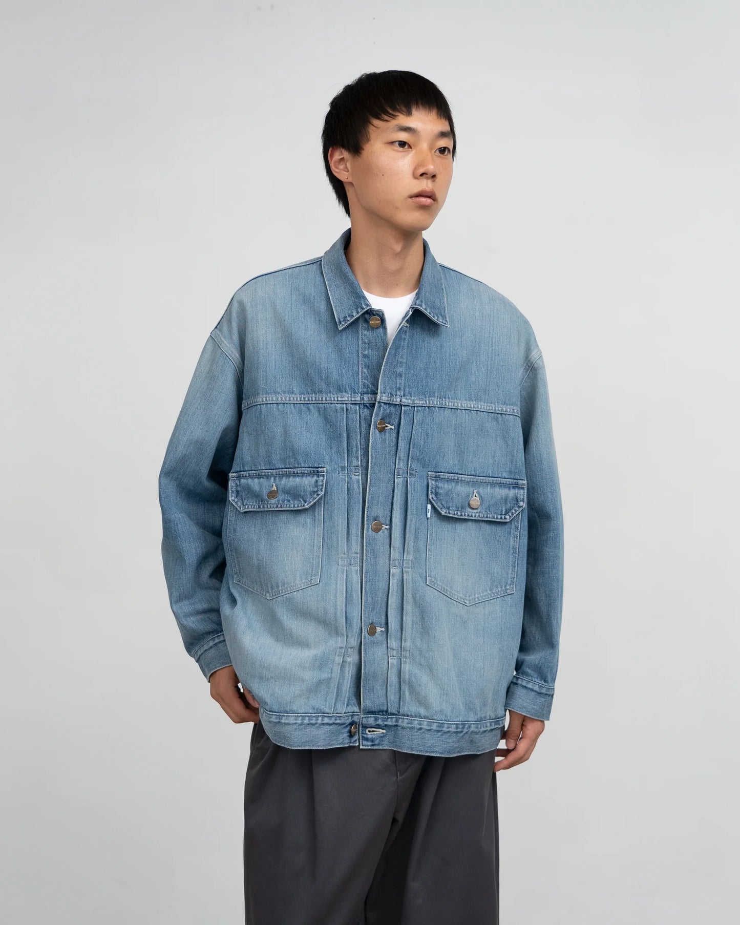 Graphpaper Selvage Denim Jacket - Light Fade