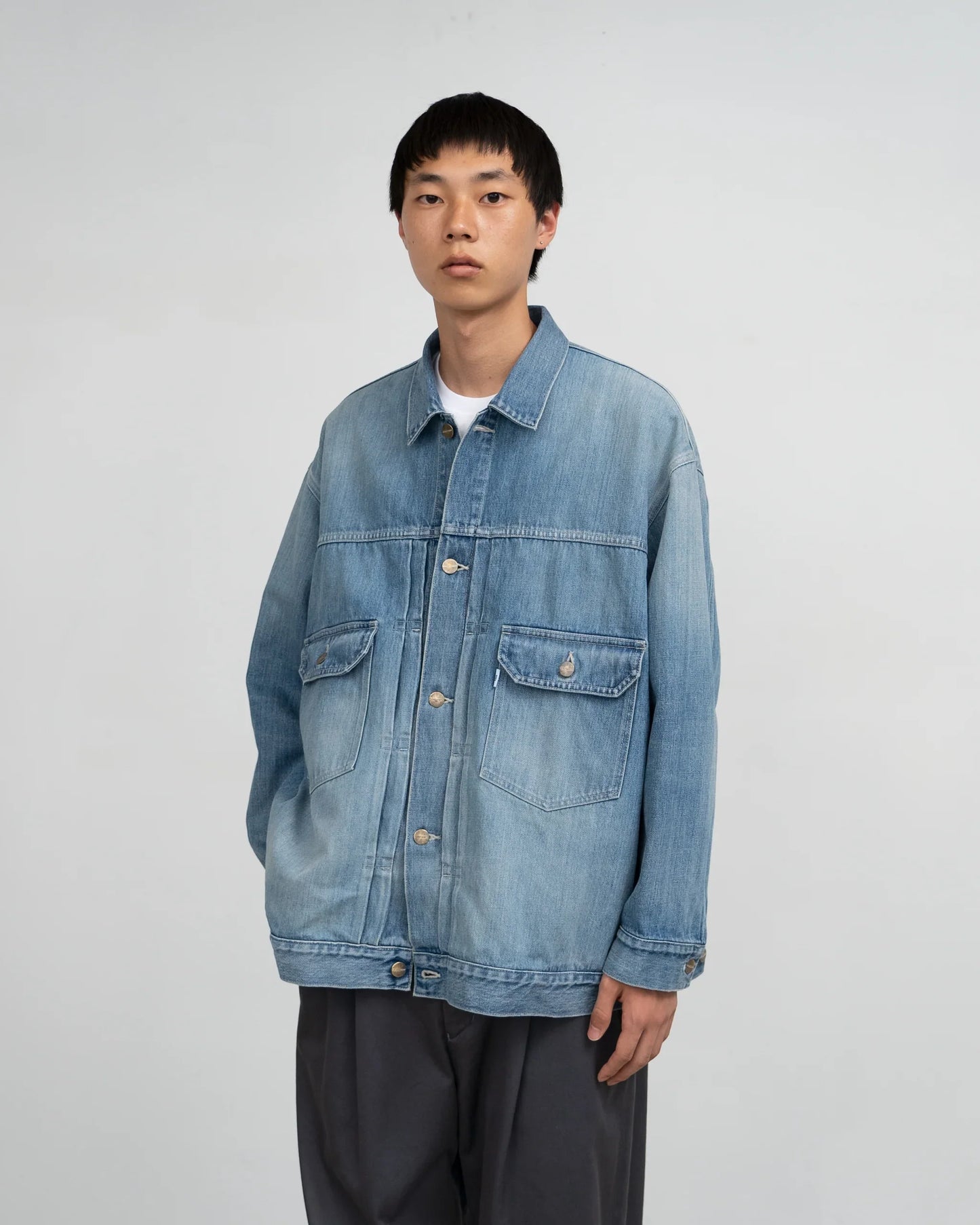Graphpaper Selvage Denim Jacket - Light Fade