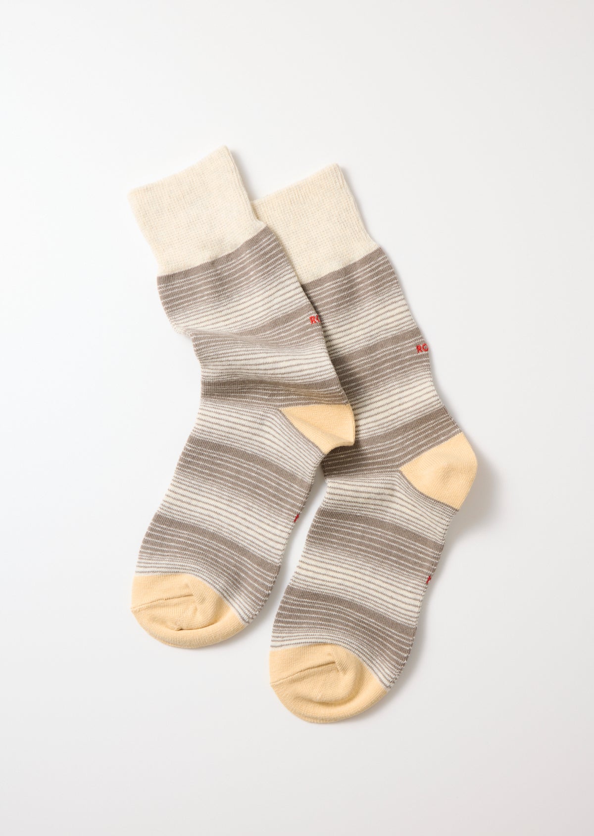 RoToTo HORIZONTAL STRIPE CREW SOCKS