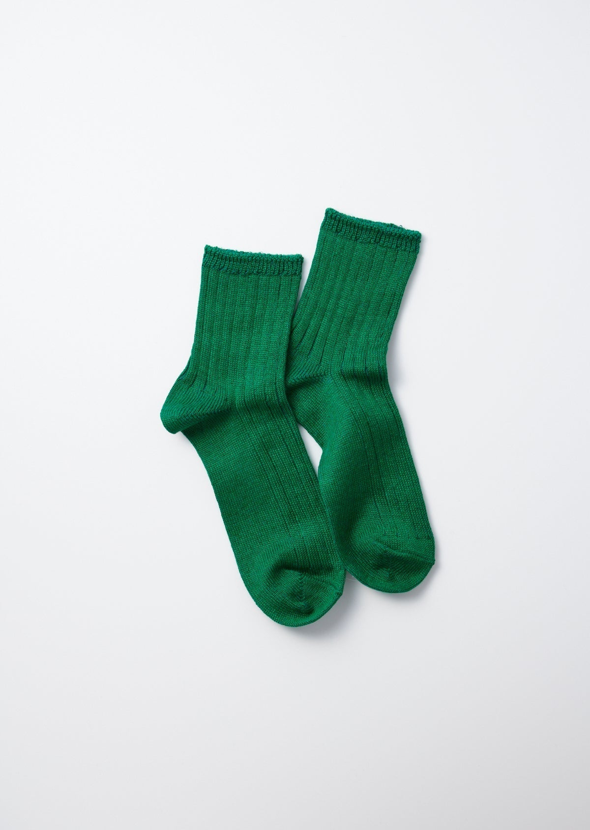 RoToTo LINEN COTTON RIBBED ANKLE SOCKS